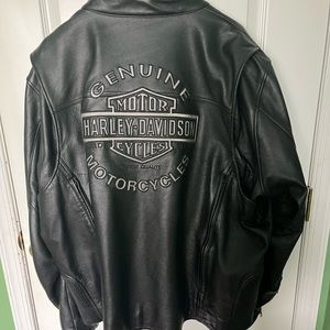 Men’s Harley Davidson black leather jacket
